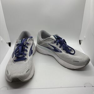 Brooks Adrenaline GTS 22 Gray Blue Running Shoes Womens Size 9.5 B